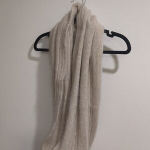 Elegant Cream Knit Scarf